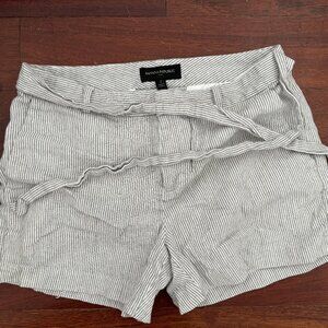 Banana Republic Striped Paperbag Waist Shorts | Size 2